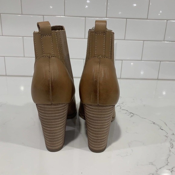 Marc Fisher | Bootie Alva Tan Leather Ankle Pointed Toe NEW - Picture 6 of 8